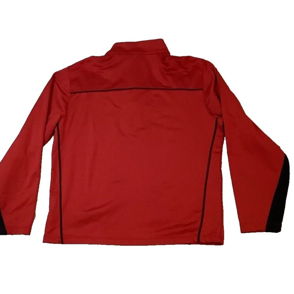 Walter Hagen Mens Red 1/4 Zip Long Sleeve Golf Sweatshirt Pullover Size M - Picture 6 of 8